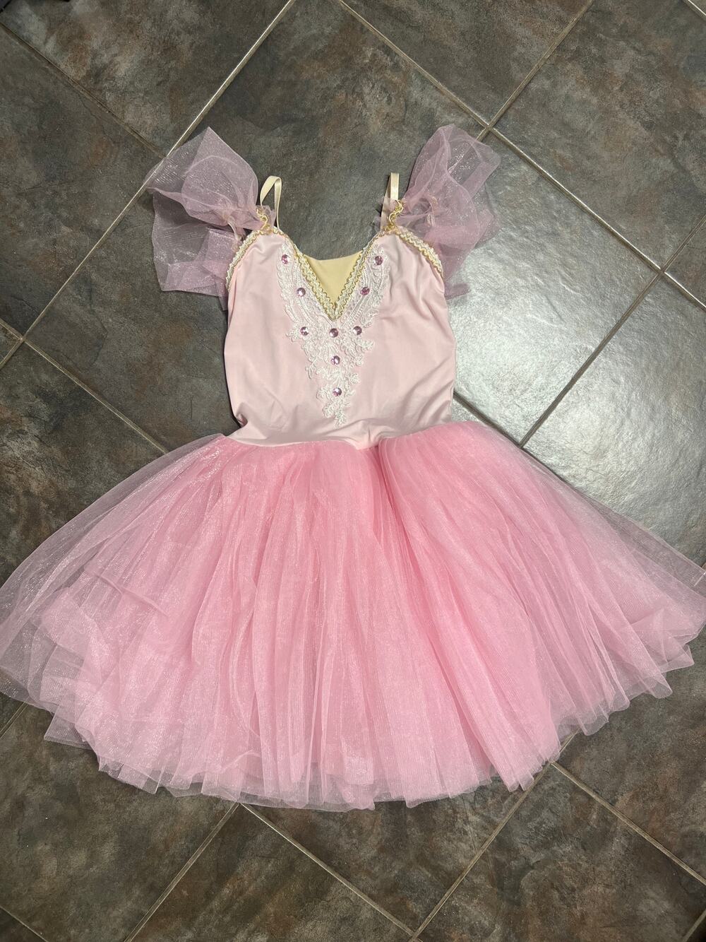 GALINDA PRINCESS BALLET TULLE TUTU DRESS SIZE 7/9 EUC